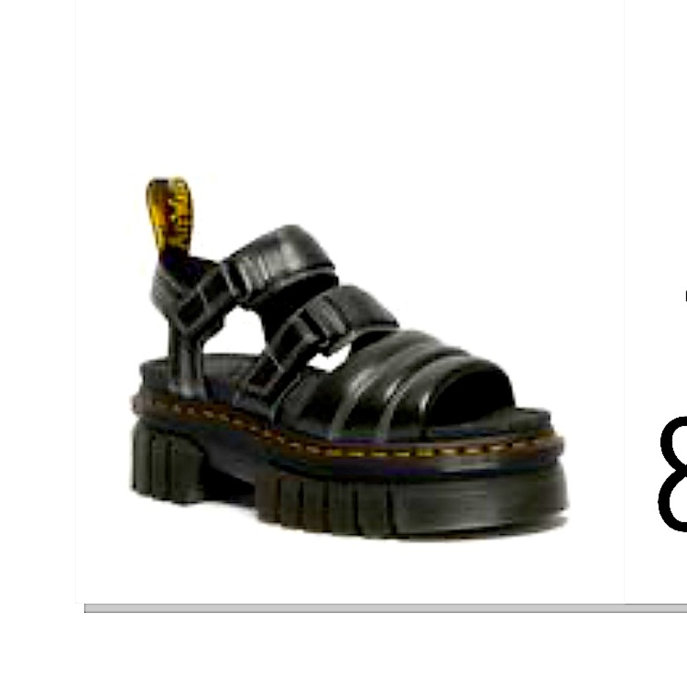 Dr Martens Women US Size 8 cushion strap platform sandal.